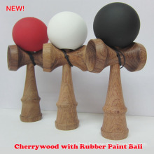 2016 nueva madera de la cereza de la pintura de goma Kendama para las ventas al por mayor